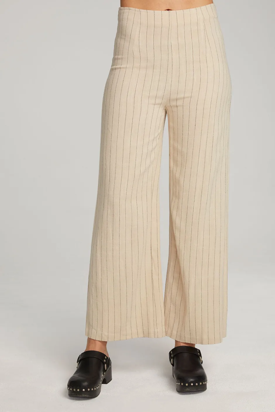 Women Chaser Brand Laurel White Pinstripe Trouser
