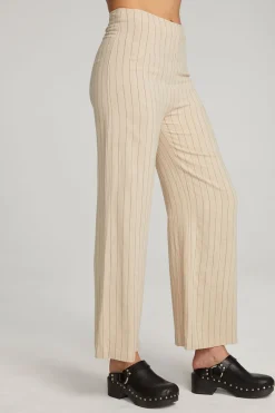 Women Chaser Brand Laurel White Pinstripe Trouser