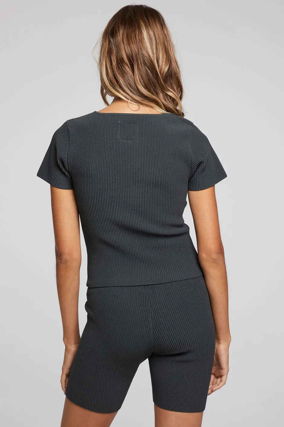 Women Chaser Brand Leah Black Licorice Tee