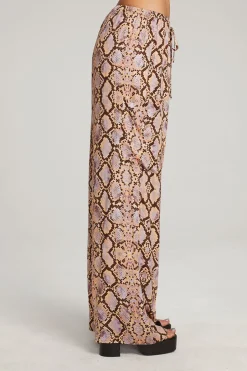 Women Chaser Brand Lee Python Print Trousers
