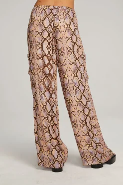 Women Chaser Brand Lee Python Print Trousers