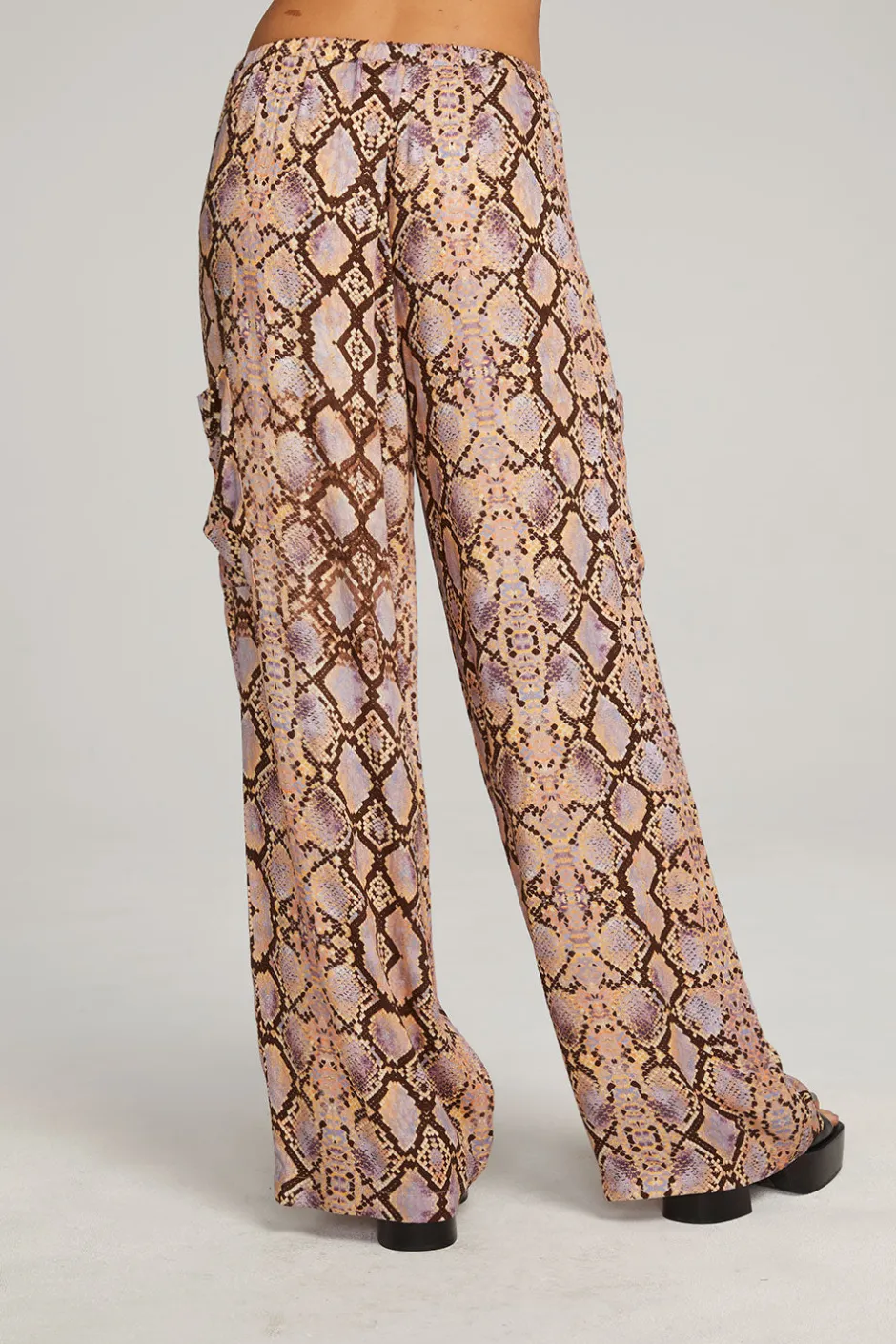 Women Chaser Brand Lee Python Print Trousers