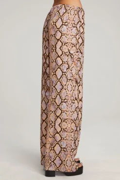 Women Chaser Brand Lee Python Print Trousers