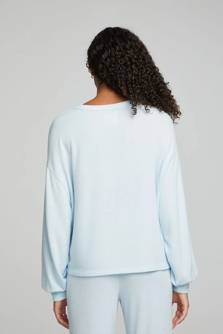 Women Chaser Brand Lesh Long Sleeve Tee - Tide Blue