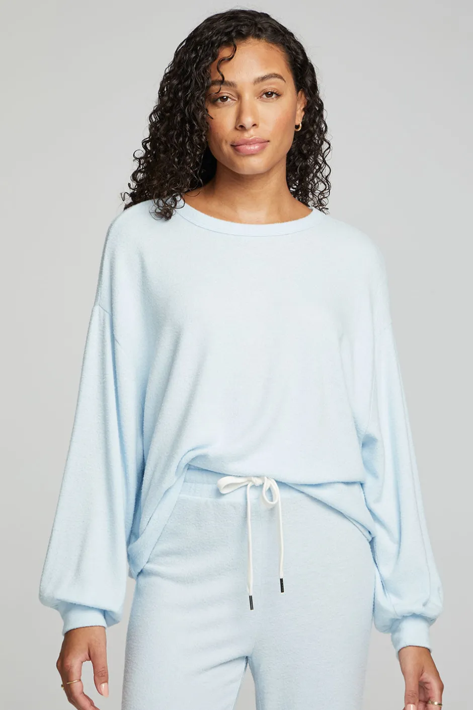 Women Chaser Brand Lesh Long Sleeve Tee - Tide Blue