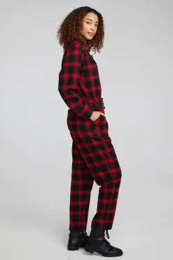 Women Chaser Brand Lexi Sunset Plaid Jumpsuit