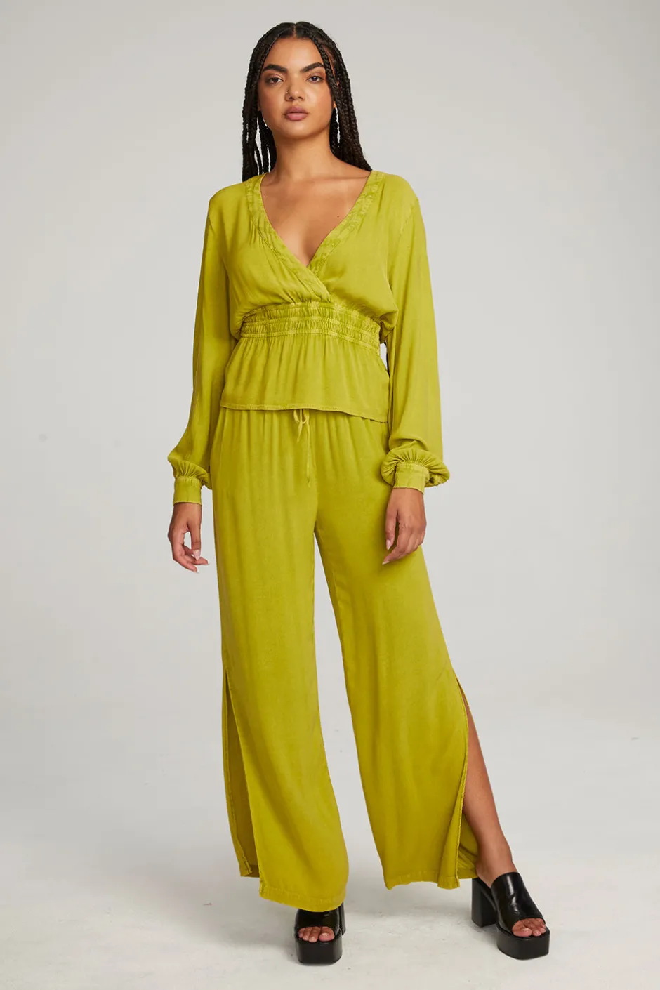 Women Chaser Brand Liberty Citron Blouse