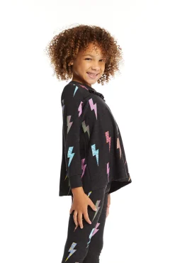 Kids Chaser Brand Lightning Bolts Long Sleeve