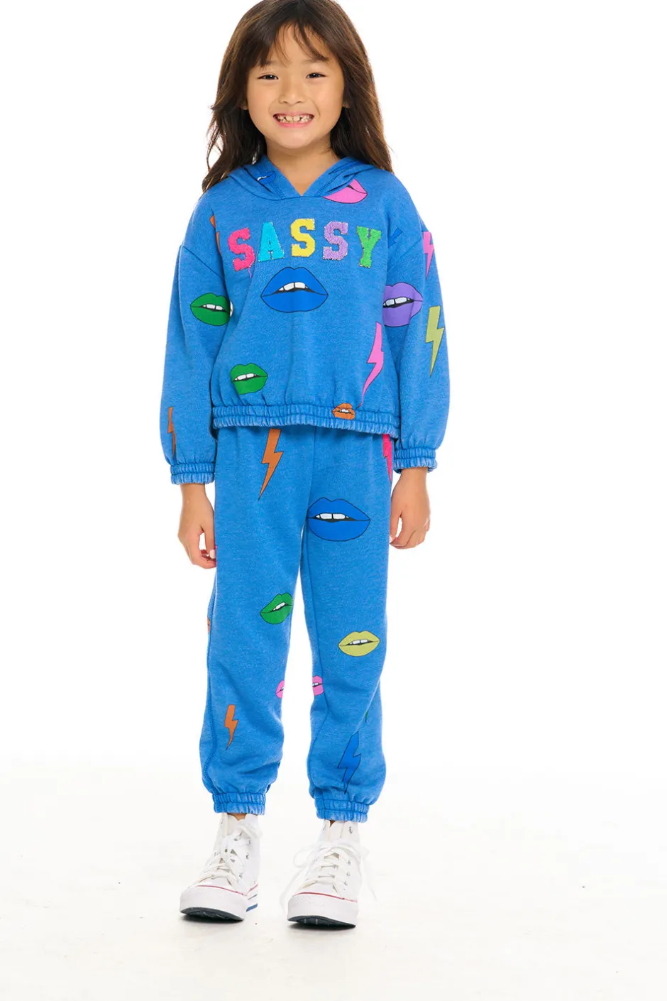 Kids Chaser Brand Lips & Bolts Hoodie