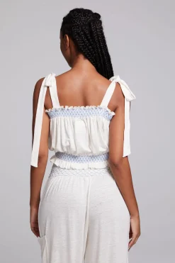 Women Chaser Brand Lirhetta Floral Bouquet Embroidery Crop Top