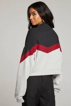 Women Chaser Brand Liz Fire Color Block Pullover