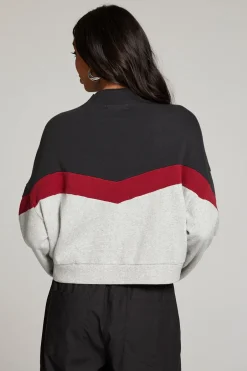 Women Chaser Brand Liz Fire Color Block Pullover