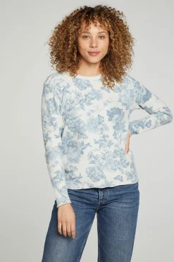 Women Chaser Brand Long Sleeve Crew Neck Tee