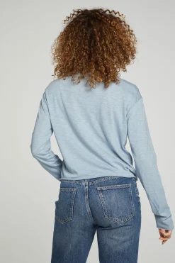 Women Chaser Brand Long Sleeve Cropped Tee