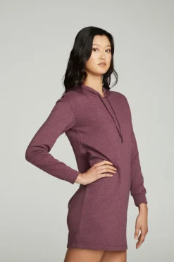 Women Chaser Brand Long Sleeve Hoodie Dress