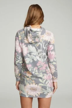 Women Chaser Brand Long Sleeve Hoodie Dress