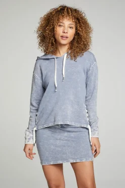 Women Chaser Brand Long Sleeve Hoodie With Lace Up Sides