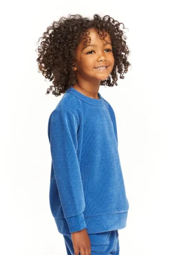 Kids/BOY Chaser Brand Long Sleeve Peacock Crew Neck Pullover