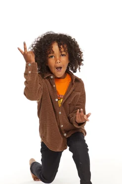 Kids/BOY Chaser Brand Long Sleeve Quartz Button Down Collar Shirt