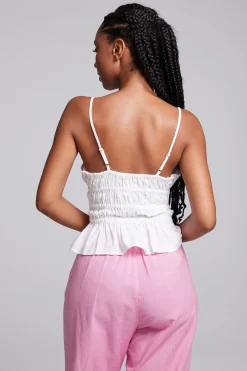 Women Chaser Brand Lorenzo White Tank Top