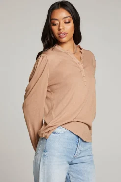 Women Chaser Brand Lotus Warm Taupe Long Sleeve