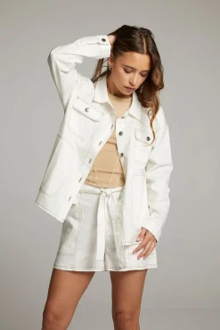 Women Chaser Brand Louise White Button Down