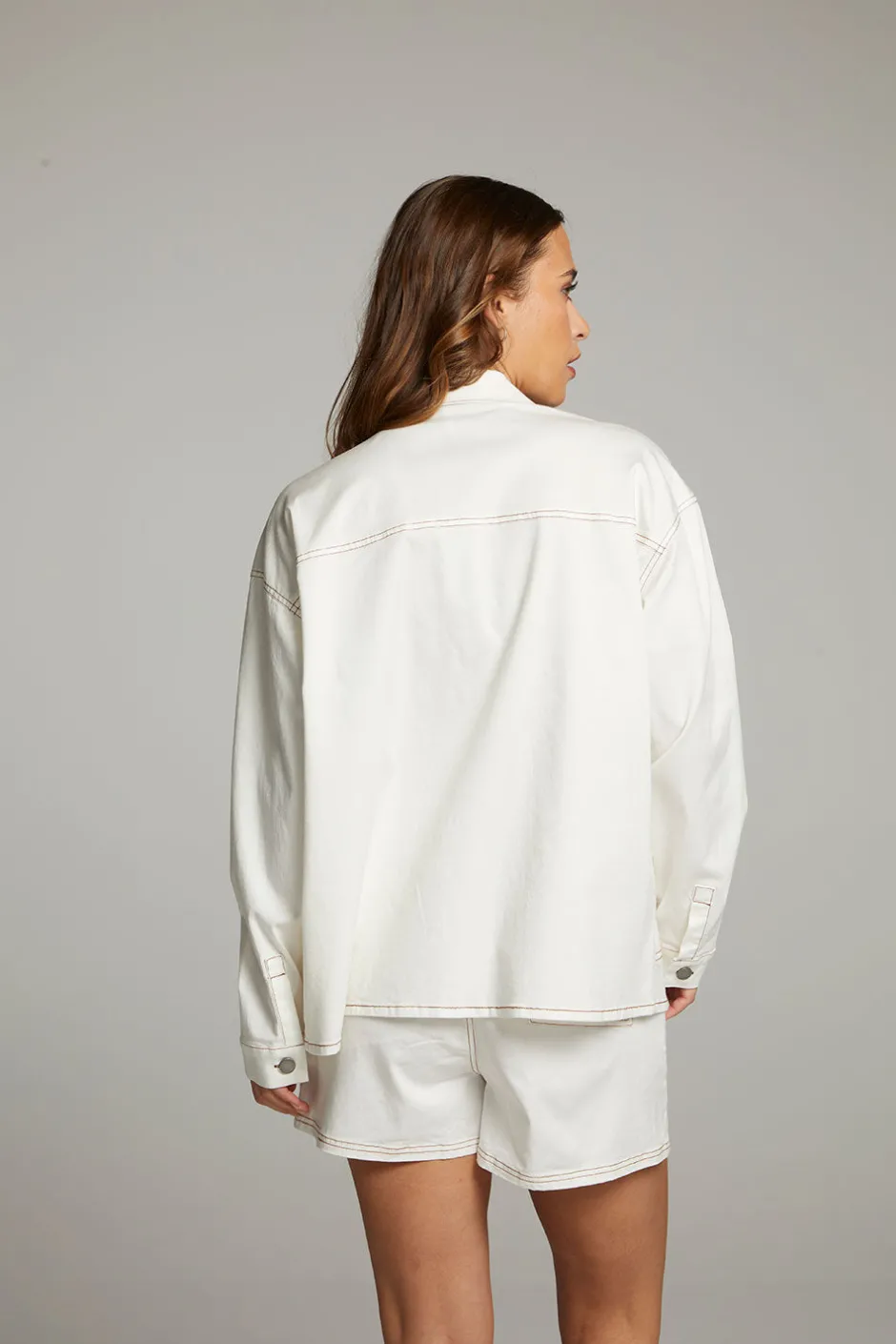 Women Chaser Brand Louise White Button Down