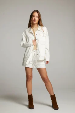 Women Chaser Brand Louise White Button Down