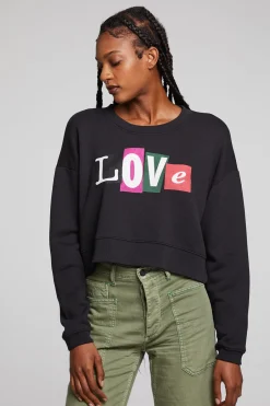 Women Chaser Brand Love Letters Zuma Pullover