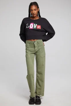 Women Chaser Brand Love Letters Zuma Pullover