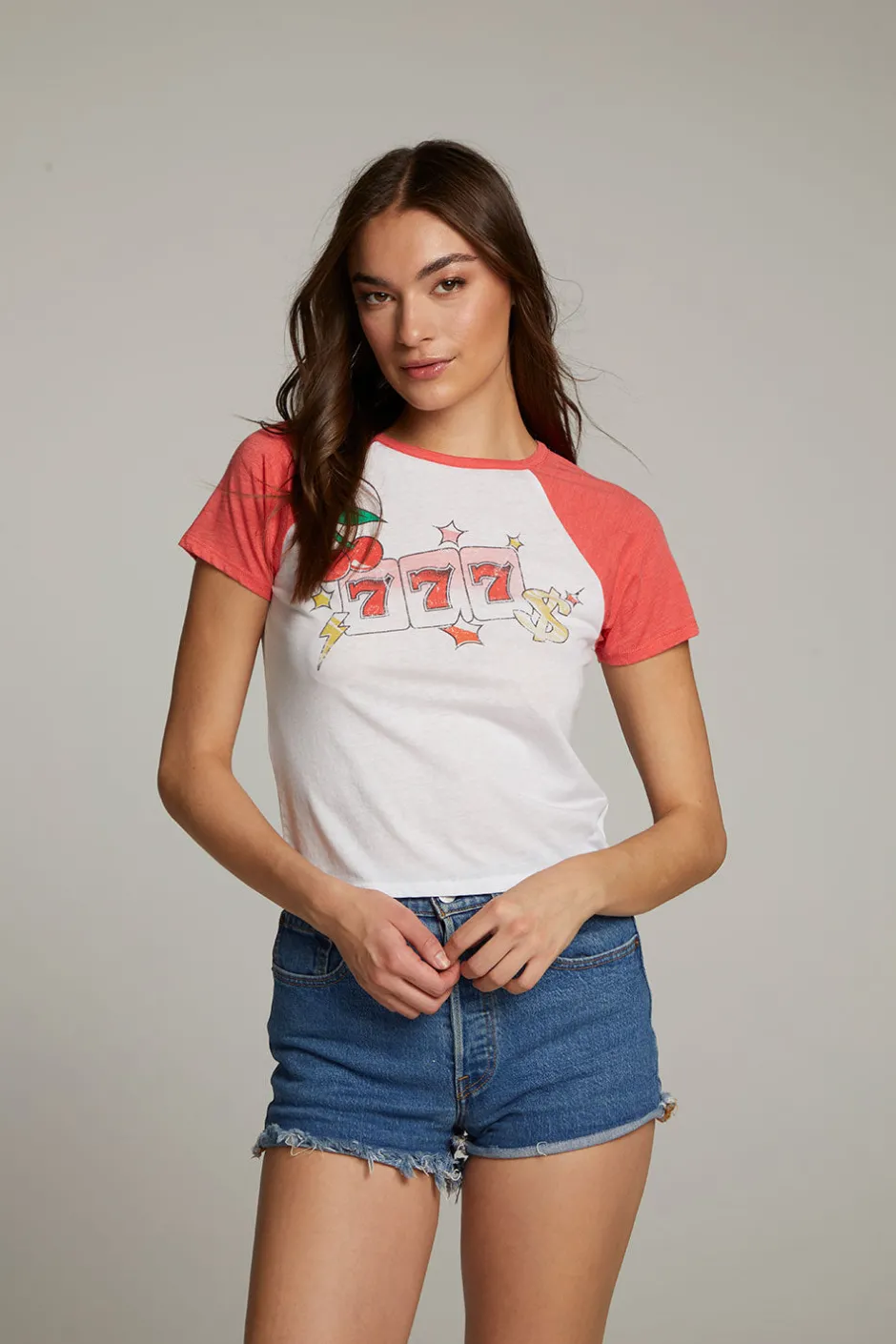 Women Chaser Brand Lucky 7's Tee