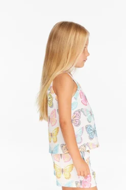 Kids Chaser Brand Mae "She's A Butterfly" Tank Top