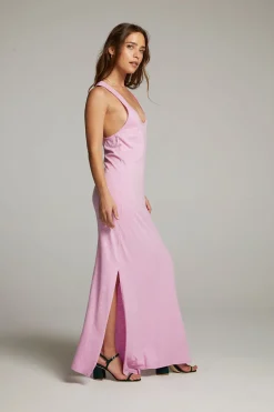 Women Chaser Brand Manatee Pastel Lavender Maxi Dress