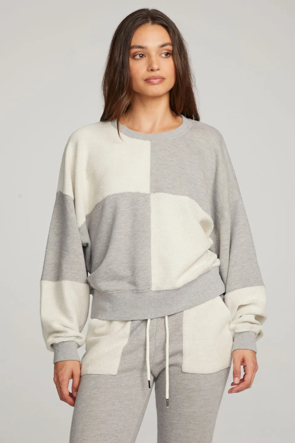 Women Chaser Brand Marie Heather Grey Pullover