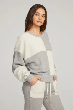 Women Chaser Brand Marie Heather Grey Pullover