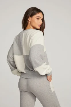 Women Chaser Brand Marie Heather Grey Pullover