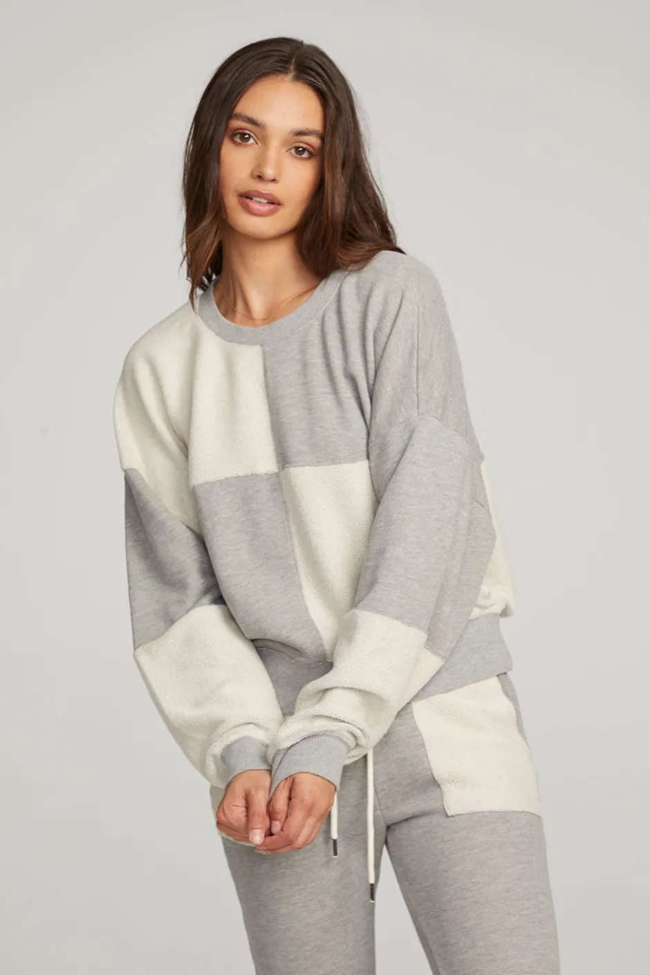Women Chaser Brand Marie Heather Grey Pullover