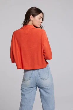 Women Chaser Brand Marine Crop Button Down - Tigerlily