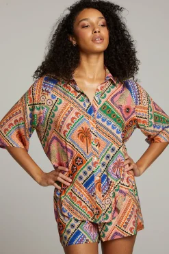 Women Chaser Brand Marlin Paradise Mystic Button Up