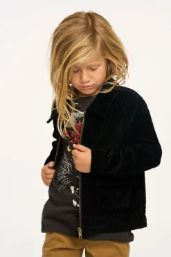 Kids/BOY Chaser Brand Martin Raven Black Zip Up Corduroy Jacket