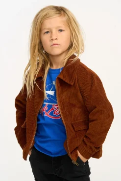 Kids/BOY Chaser Brand Martin Walnut Brown Zip Up Corduroy Jacket