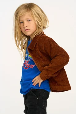 Kids/BOY Chaser Brand Martin Walnut Brown Zip Up Corduroy Jacket