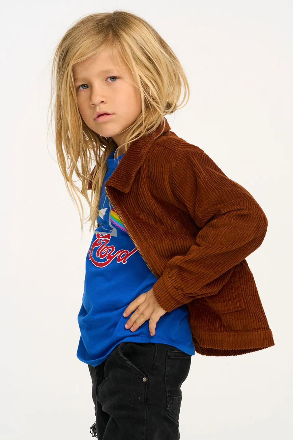 Kids/BOY Chaser Brand Martin Walnut Brown Zip Up Corduroy Jacket