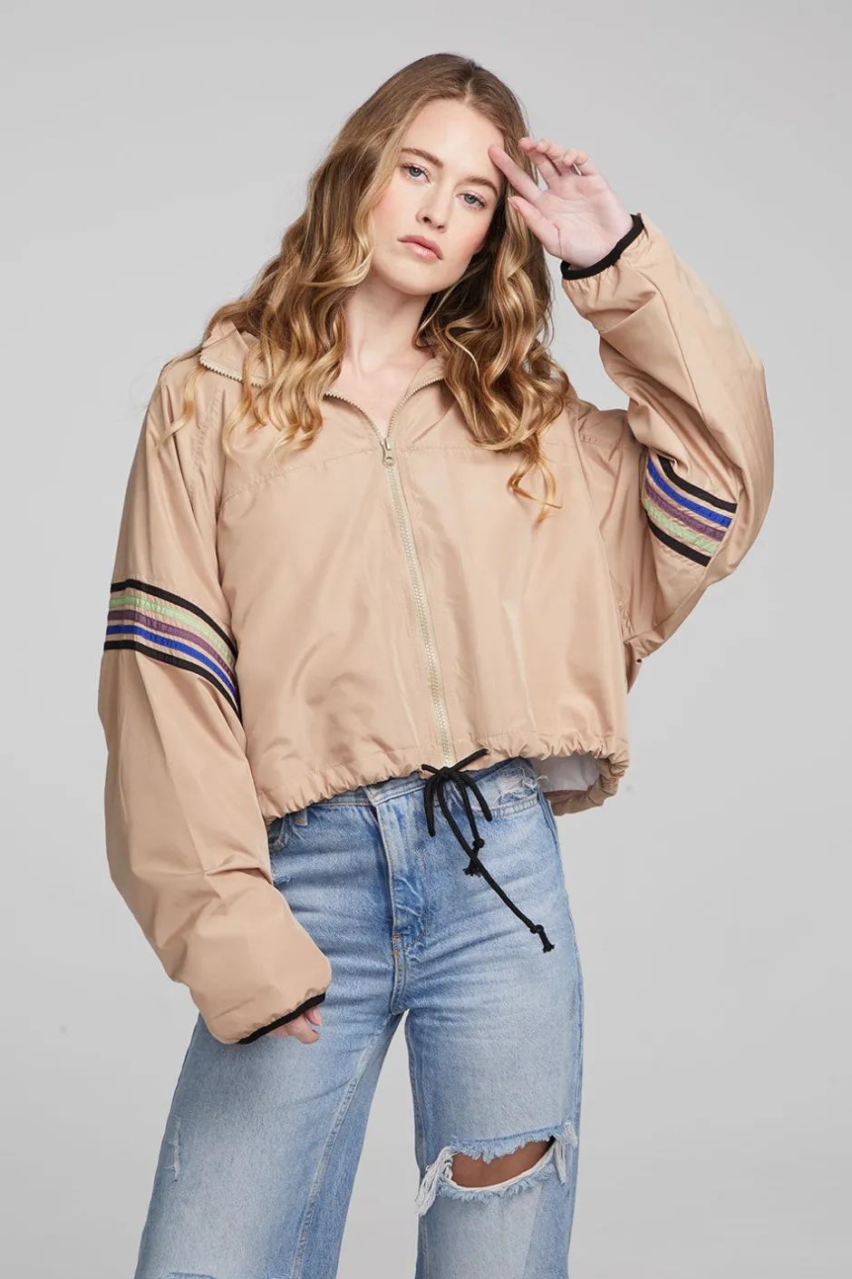 Women Chaser Brand McCartney Cappuccino Zip Up