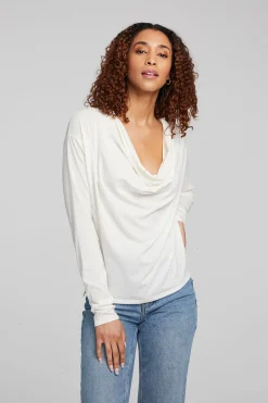 Women Chaser Brand Mela Bright White Long Sleeve