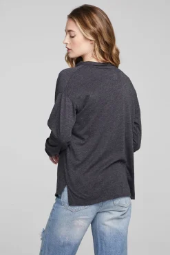 Women Chaser Brand Mela Shadow Black Long Sleeve
