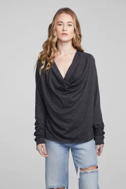 Women Chaser Brand Mela Shadow Black Long Sleeve