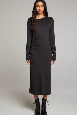 Women Chaser Brand Memory Licorice Midi Dress