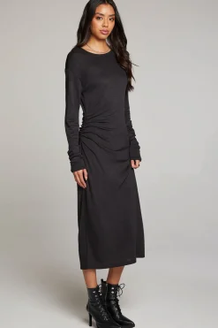 Women Chaser Brand Memory Licorice Midi Dress
