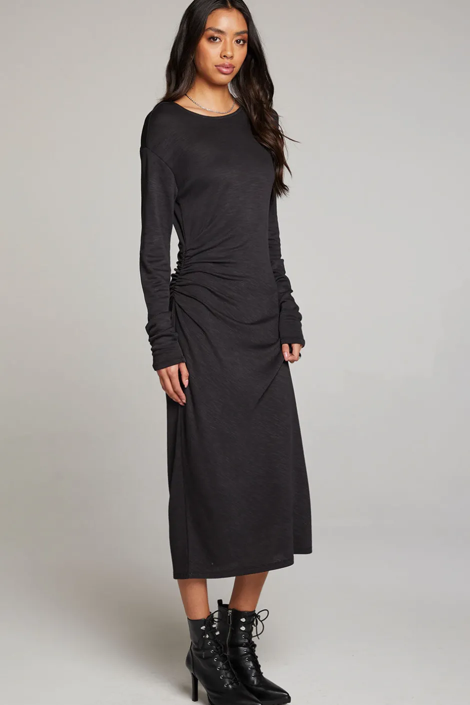 Women Chaser Brand Memory Licorice Midi Dress